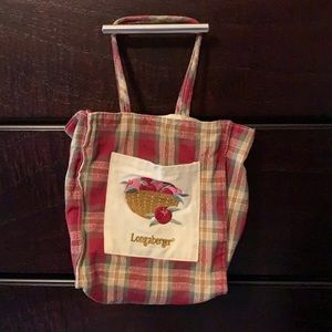 Longaberger Homestead purse handbag lunch bag satchel